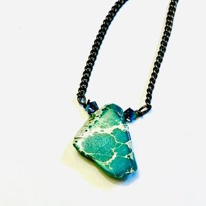 Seafoam Green Rocks “Rock On” Imperial Jasper Necklace